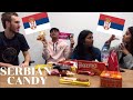 BRITISH STUDENTS TRYING SERBIAN CANDY!!