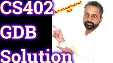 CS402 GDB no.1 Solution Spring 2021|| gdb CS402 arch  Solution SPRING 2021 By Abid Farooq Bhutta