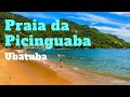 🔴🌴 PRAIA DA PICINGUABA UBATUBA: saída de barcos para ILHA DAS COUVES, praia do preservado norte