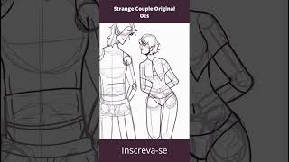 Strange Couple Original Ocs - speed art - #shorts #youtube