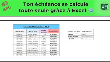 #3 Gérer ses factures clients sur Excel - Calculer la date d