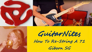 How To Re-String A 71 Gibson SG Pro with Bigsby Vibrato Tailpiece - HD