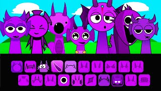 Incredibox Sprunki-Every Durple Singing Together Retake,Sprinkle,Sprunout,Sprunki Phase6,Sprunout