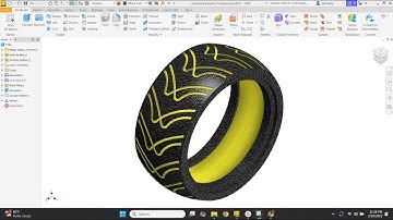 Modeling a Realistic Tire in Autodesk Inventor | Step-by-Step Tutorial"
