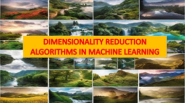 DIMENSIONALITY REDUCTION ALGORITHMS IN MACHINE LEARNING