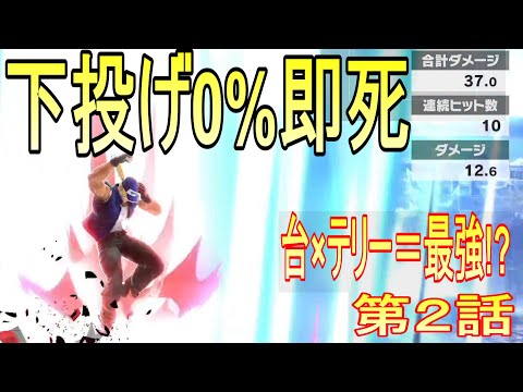【テリーやってんな】下投げ即死コンボでルイージと化すテリー#台×テリー第２話【スマブラSP】