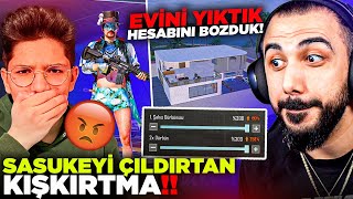 Sasukeye Kişkirtma Hesabini Baştan Sona Bozup Evi̇ni̇ Dağittik Si̇ni̇rden Çildirdi Pubg Mobile