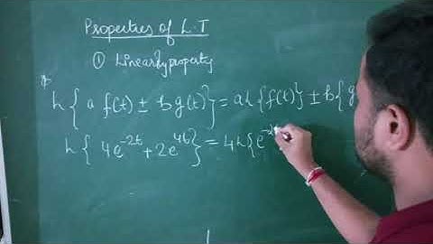 Linearity Property of Laplace Transformation || Part-3 ||