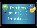 cours python • print() et input() • programmation • tutoriel  • lycée