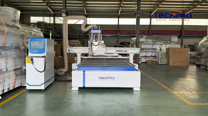 TECHPRO ATC CNC ROUTER TPM2050ES WITH SAW BLADE FOR TESTSING
