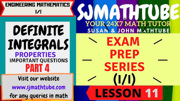 EXAM PREP SERIES : TU IOE MATH (I/I) LESSON 11 DEFINITE INTEGRALS (PROPERTIES) IMPORTANT PROBLEMS