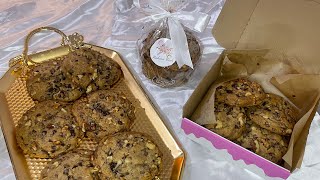 وصفة ألذ كوكيز أمريكي 🍪 مع فكرة مشروع مربح و سعر البيع levain bakery cookies recipe