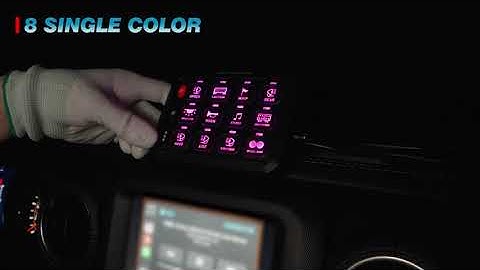 MICTUNING P1s 12 Gang RGB Switch Panel