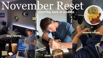 NOVEMBER RESET VLOG: Deep Cleaning, Goal Setting, Gym, Healthy Meals & Productivity