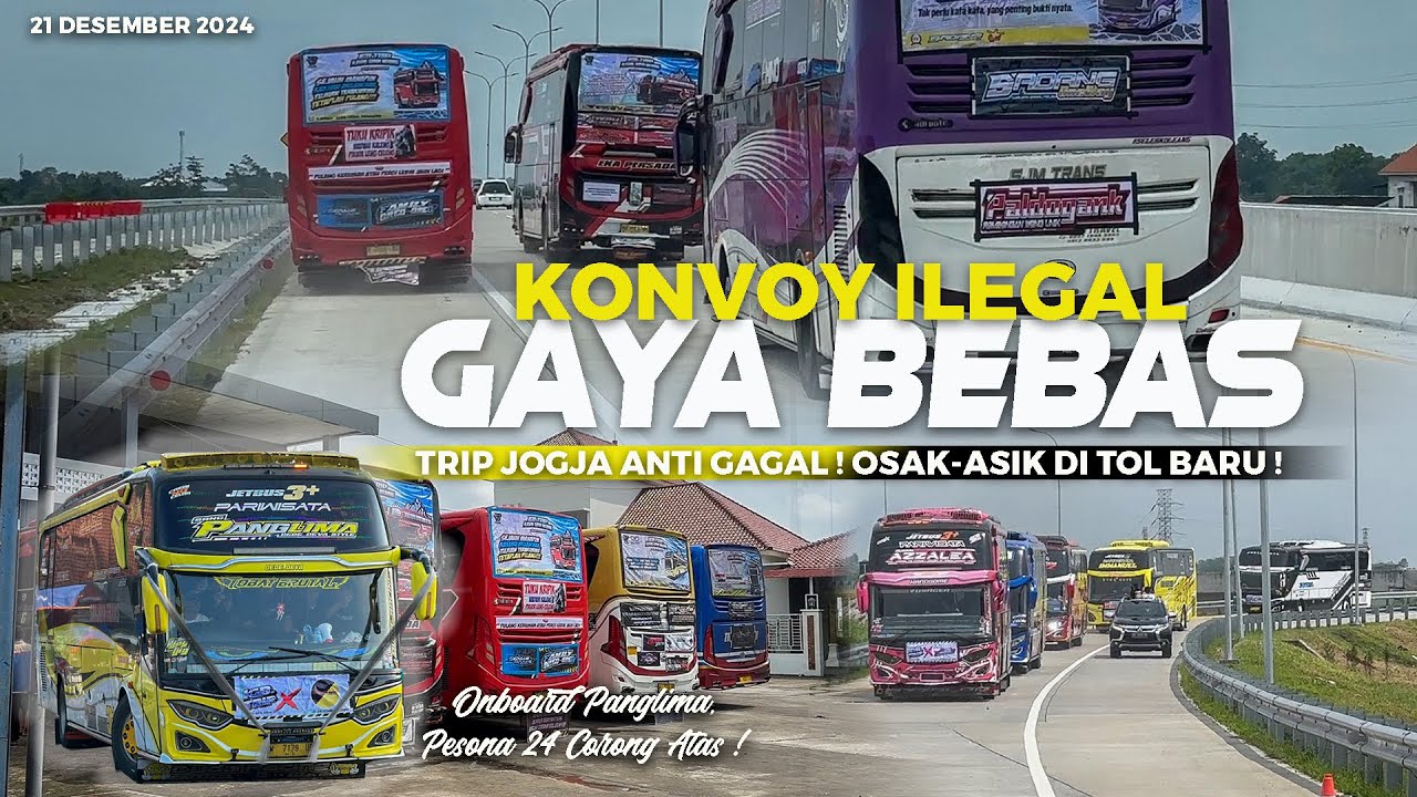 [ BIKIN GEGER JALAN TOL BARU ! ] KONVOY SERU IGB TRIP JOGJA ANTI GAGAL ! Onboard Sanjaya Panglima