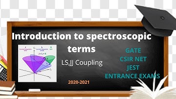 Introduction to spectroscopic terms| LS ,JJ couplings|Lec-1| Physics with Kaur|  2020-21