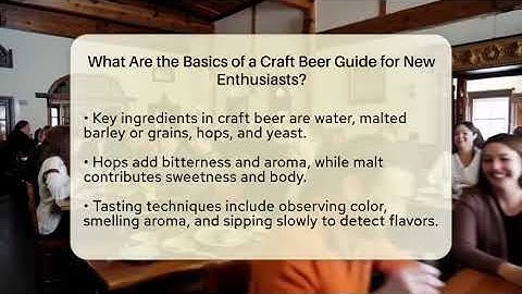 What Are the Basics of a Craft Beer Guide for New Enthusiasts? | The Pint Guy