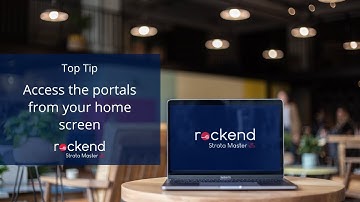 Strata Master Top Tip - Access portals from your home screen