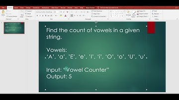 Java Program to count the number of vowels in a given string.