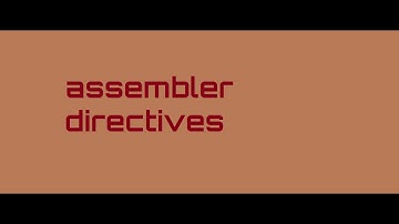 assembler directives
