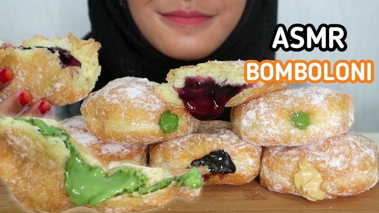 ASMR DONUTS BOMBOLONI || ASMR INDONESIA || EATING SOUNDS || MUKBANG || By Rere Putri Nespi