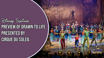 Preview of Drawn to Life Presented by Cirque du Soleil in Disney Springs