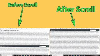Sticky Navigation Bar in javascript | Hindi