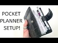 Filofax Pocket Croc Planner Setup | Peanuts Planner Co Inserts Pocket Planner Flip through