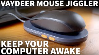 Vaydeer Mouse Jiggler Review - Mouse Mover Work From Home and Keep Your  Computer Awake 