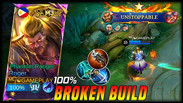 THE 100% UNSTOPPABLE ROGER BUILD 2025!! - (MUST TRY😱 - ROGER MLBB GAMEPLAY
