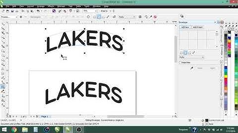 Curving Text in CorelDraw with the Envelope Tool and Text to Path