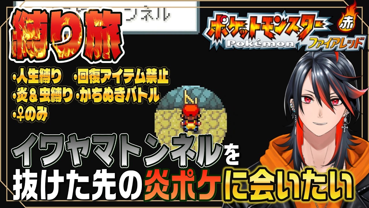 ポケットモンスター・ファイアレッド 】イワヤマトンネルの先へ