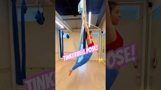 Aerial Yoga Tutorial Day 6: How To do Tinkerbell Pose (from Levitation)