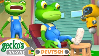 Geckos schmerzhaftes Ereignis | 90minütige ZusammenstellungGeckos Garage DeutschLKW für Kinder