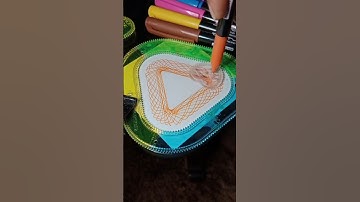 Surprising spirograph pattern #spirograph