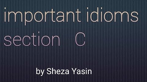 important idioms for CSS || C series || css lectures