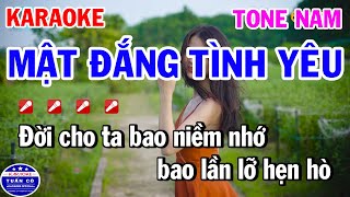 Karaoke Mật Đắng Tình Yêu Tone Nam Nhạc Sống Hay