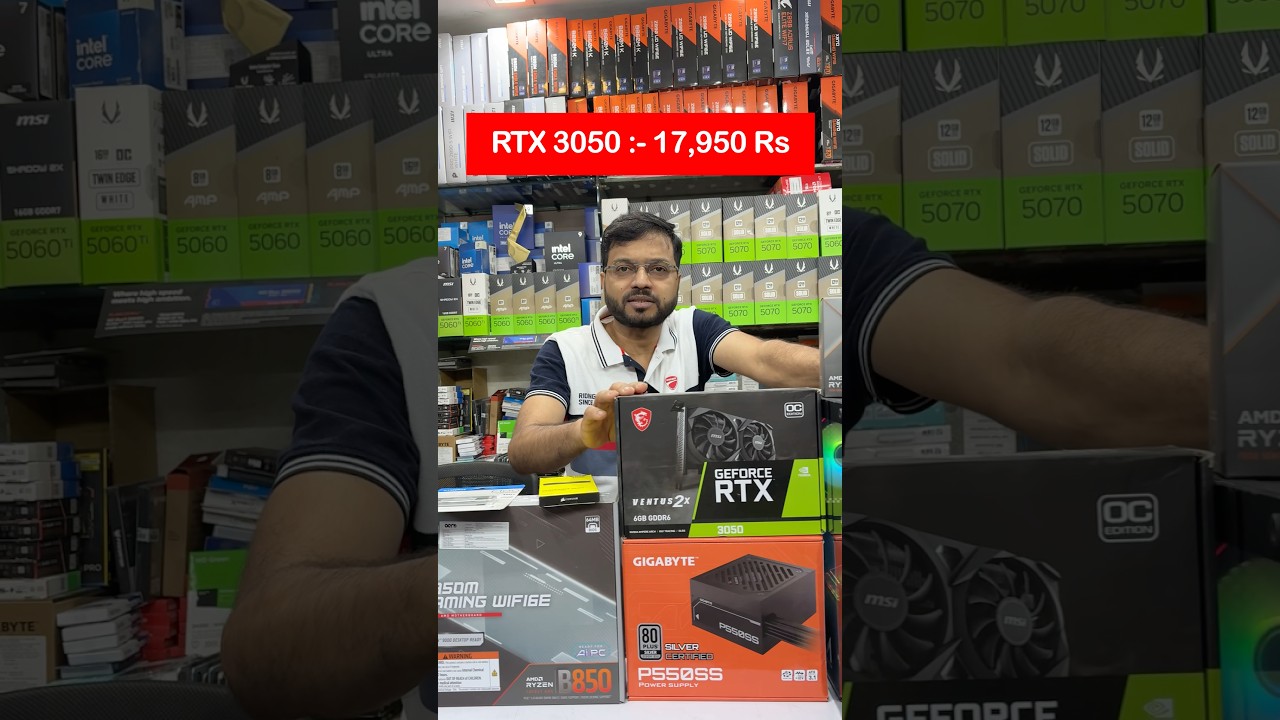 80,000 Rs Gaming Pc Build with RTX 3050 & Ryzen 5 7500F in Lucknow  #shorts #pcbuildshorts