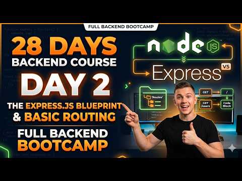 Day 2: The Express.js Blueprint & Basic Routing | Full Backend Bootcamp