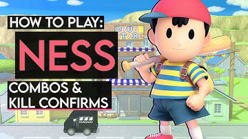 How To Play NESS: Basic Combos & Kill Confirms (Super Smash Bros. Ultimate)