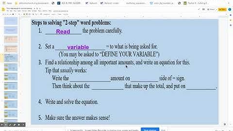 two step word problems google slides slide 5