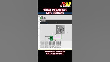 Tirai Otomatis dengan Stepper Motor Nema dan Sensor LDR #wokwi #arduinoproject #coding #arduino