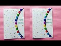 Easy White Paper Birthday Card Making Greeting Card | How To Make Birthday Card From White Paper