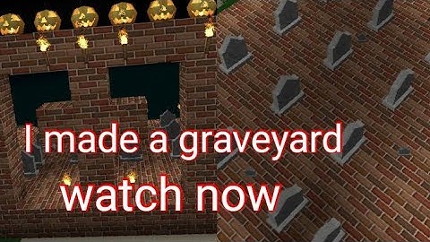 I made a graveyard in mini block craft #miniblockcraft #graveyard #game #subscribe tiktok