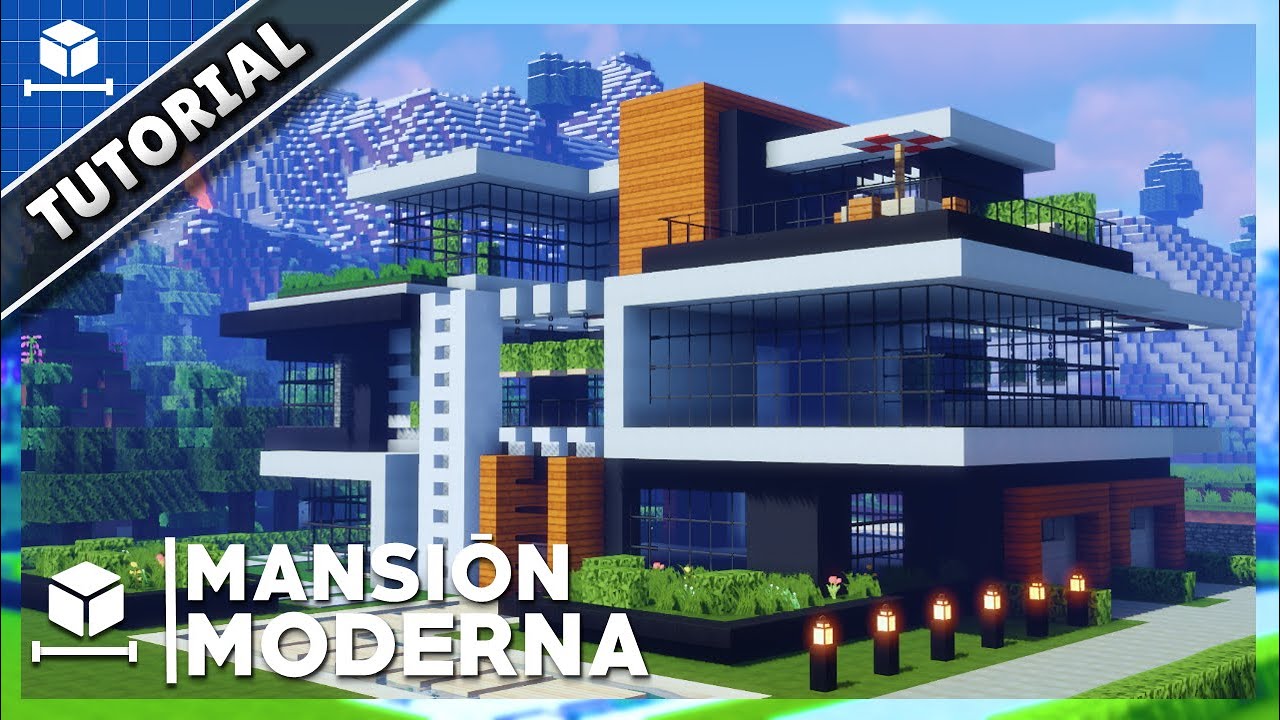 Minecraft: CREA una CASA MODERNA 1.19 GRANDE 2022 #14✓