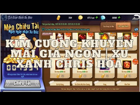 Kim cương khuyến mãi giá ngon ở shop xu đúc | Xu xanh Chris Hỏa
