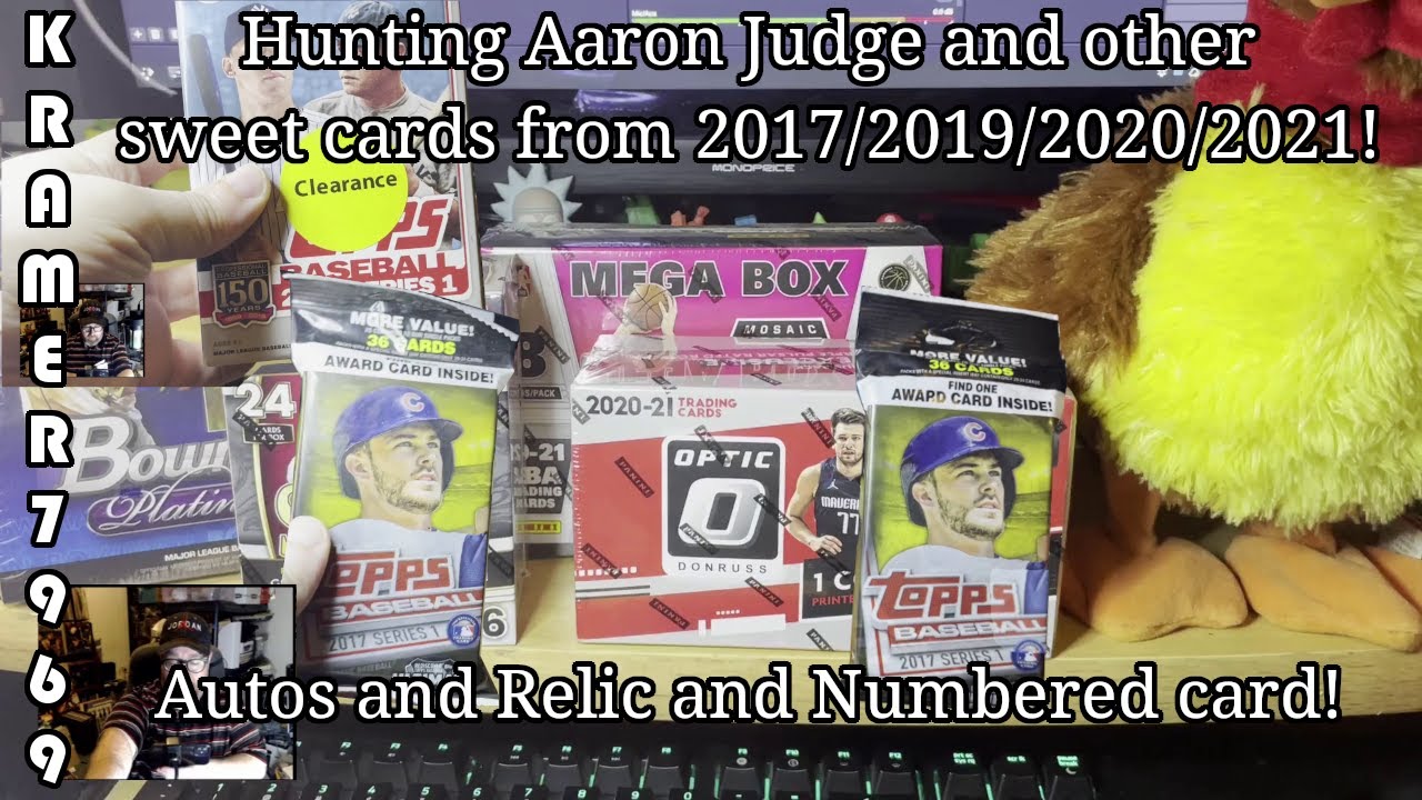 Hunting Aaron Judge Rookies! New Years Rip - Baseball, Football and Basketball from 2017-2021
