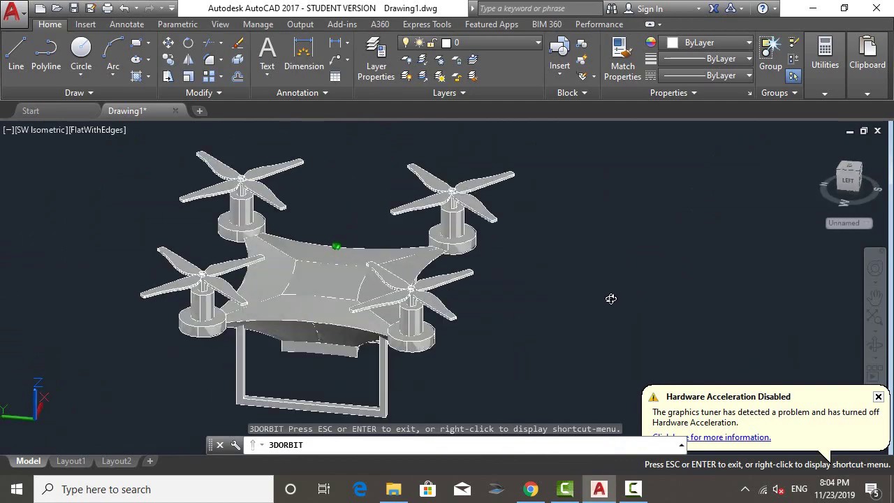 Ballade galop lounge HOW TO MAKE 3D DRONE IN AUTOCAD | AUTOCAD 3D - YouTube