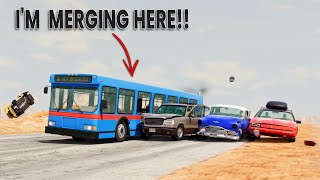 BeamNG Drive - Cars vs RoadRage #7