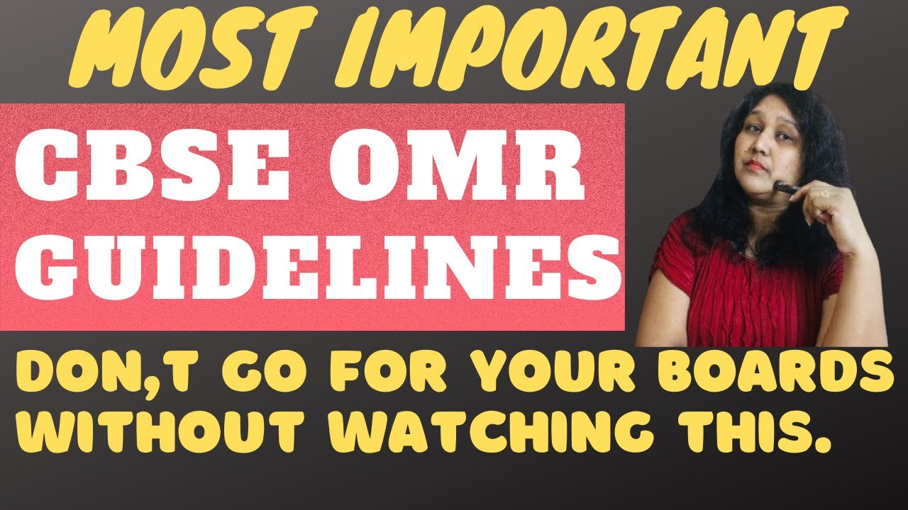CBSE OMR GUIDELINES Don t Lose Marks Unnecessarily YouTube cbse-omr-guidelines-don-t-lose-marks-unnecessarily-youtube